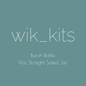 Burch Bottle 9oz Straight Sided Threaded Lid Jar wik_kit